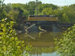 UP 369 crossing the Rock River heading back northbound